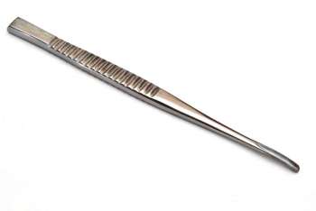 Долото с рифленой ручкой желобоватое изогнутое, 4мм ДМ-11